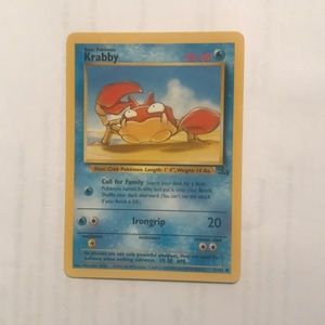 1995 mint condition krabby Pokemon card